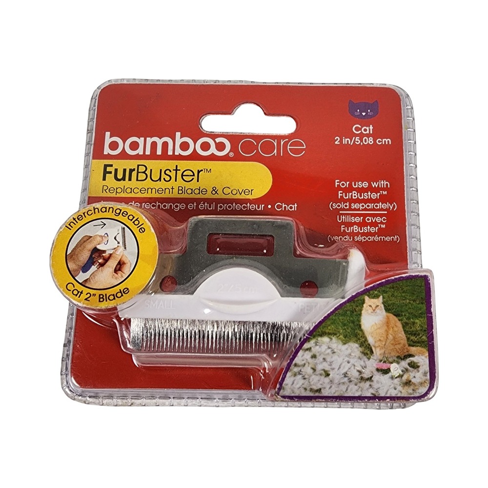 Bamboo Care FurBuster Cat Replacement Blade‎ and Cover 2 Inch Small 20063 NEW